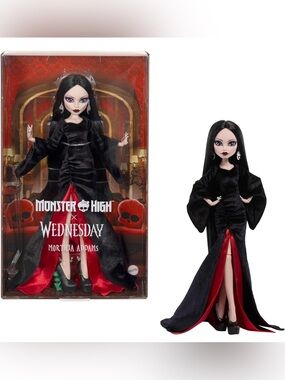 NIB Monster High x Wednesday "Morticia Addams" Doll